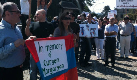 Protest manifestation of Armenian Community in Switzerland