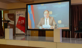 Ambassador of Armenia to Switzerland Andranik Hovhannisyan delivered remarks at the opening ceremony of the "Innovation Day" conference