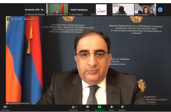 Ambassador of Armenia to Switzerland H.E. Mr. Andranik Hovhannisyan participated at the webinar "Update Armenia II. Armenia as an IT and R&D Nearshoring Destination"
