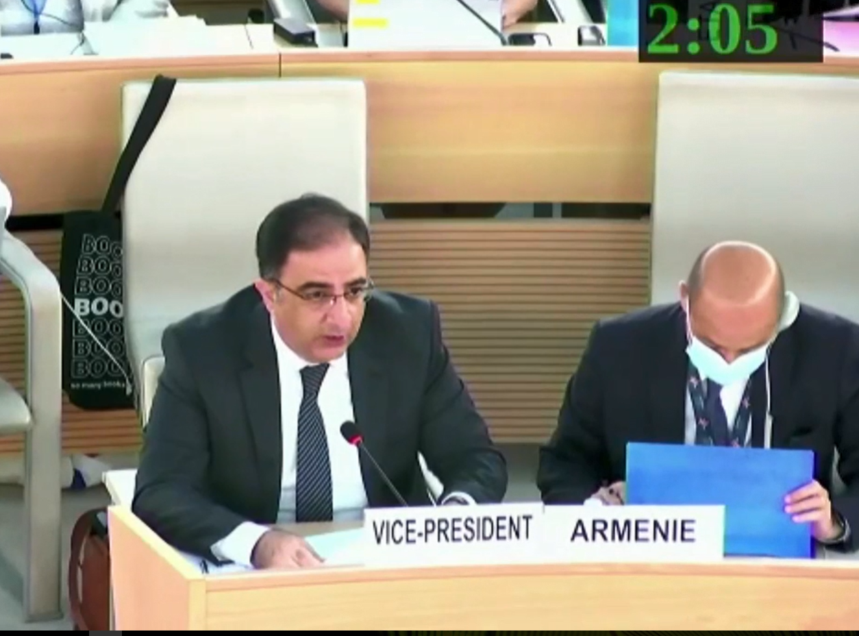 HRC 50th Session: Decisions and conclusions  General Comment on the draft resolution The rights to freedom of peaceful assembly and of association (A/HRC/50/L.20) Delivered by H.E. Andranik HOVHANNISYAN, Permanent Representative