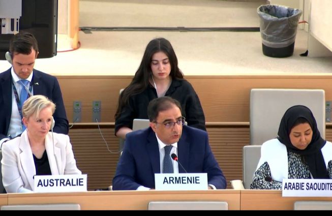 ՄԱԿ-ի Մարդու իրավունքների խորհրդում Հայաստանը 41 երկրների անունից հանդես է եկել համատեղ հայտարարությամբ Ցեղասպանության հանցագործության կանխարգելման և պատժման կոնվենցիայի 75-ամյակի կապակցությամբ